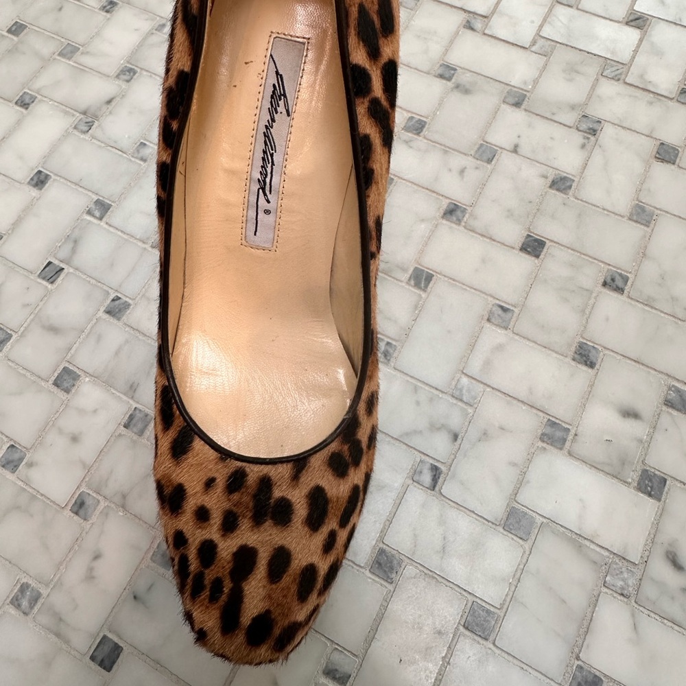 Platform pony hair Brian Atwood heels, size 37